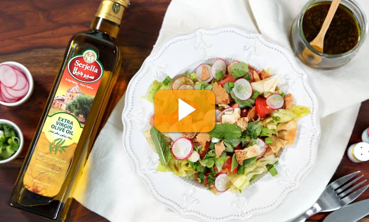 Fattoush Recipe with Serjella Extra Virgin Olive Oil