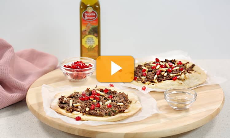 Meat Fatayer Recipe with Serjella Olive Oil